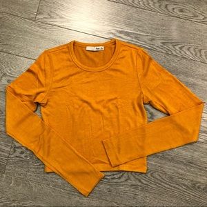 SOLD Wilfred Free Long Sleeve Crop Top